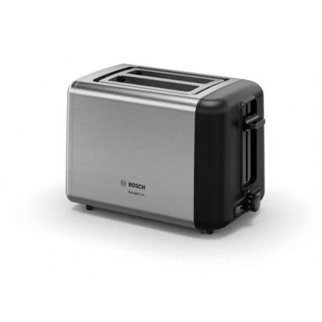 Bosch | TAT3P420 | DesignLine Toaster | Power 970 W | Number of slots 2 | Housing material Stainless steel | Stainless steel/Bl
